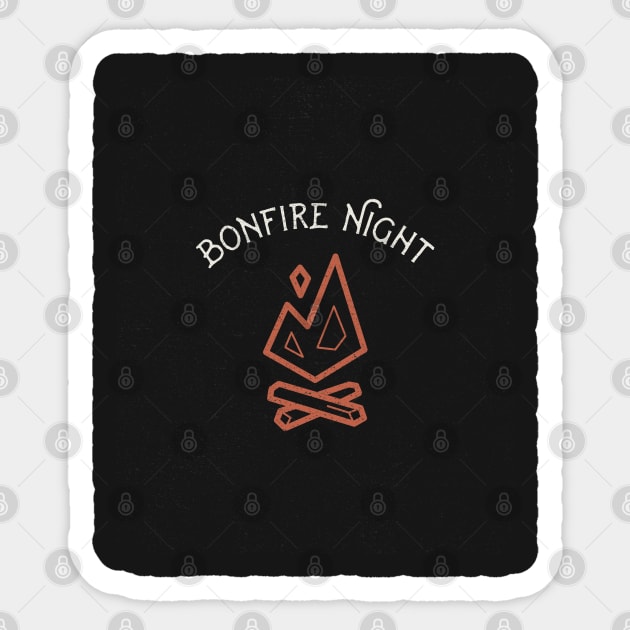 Bonfire Night Sticker by PandaRooTees